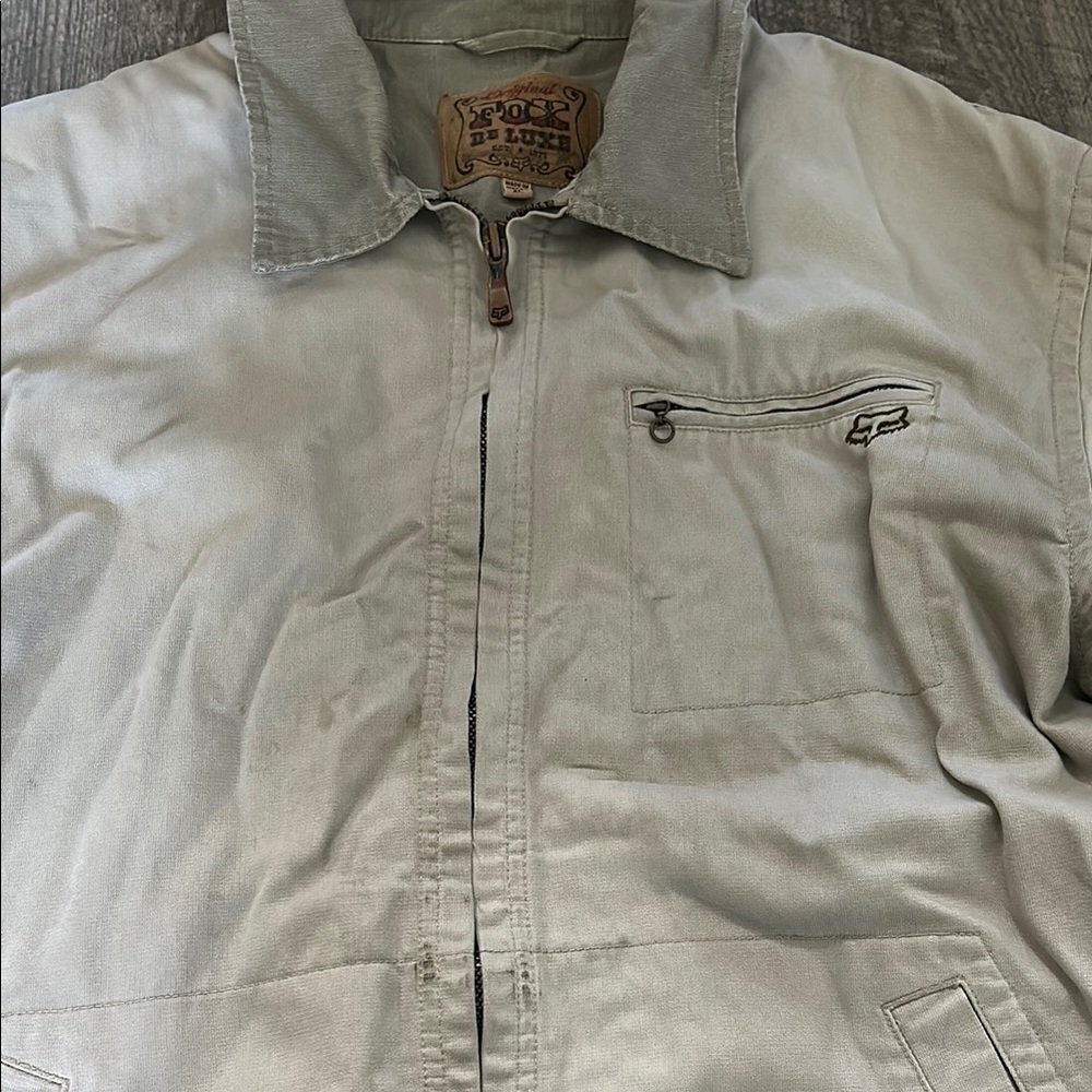 Fox Gray Lightweight Shirt Jacket Casual Fit - Picture 3 of 5